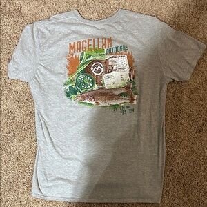 Magellan Outdoors Gray Fishing Tee